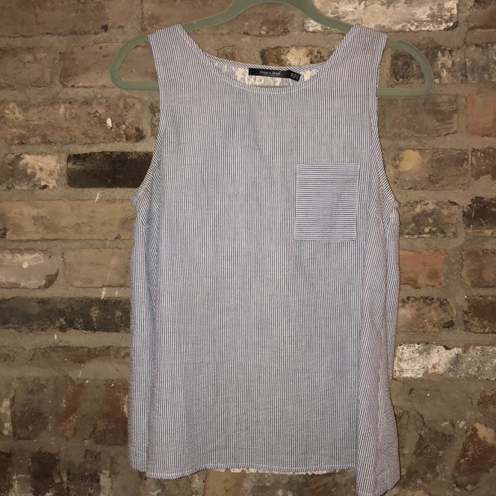 Seersucker tank top